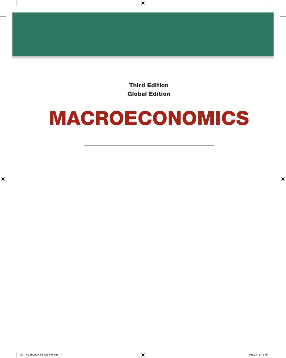 Preview page 2 of Macroeconomics 3rd Global Edition By Daron Acemoglu, David Laibson, John List