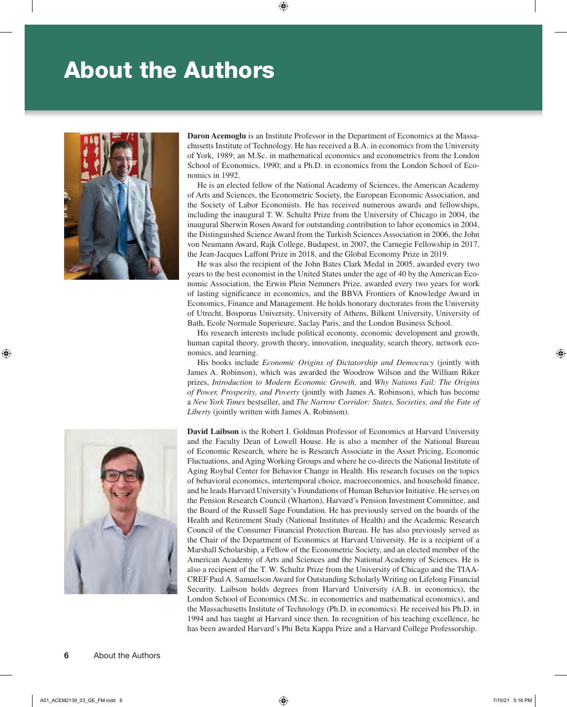 Preview page 7 of Macroeconomics 3rd Global Edition By Daron Acemoglu, David Laibson, John List