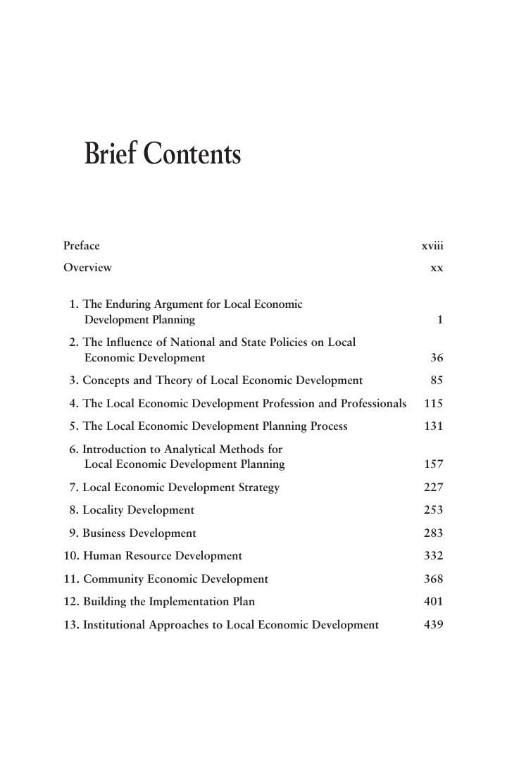 Preview page 6 of Planning Local Economic Development Theory and Practice 6th Edition By Nancey Leigh, Edward Blakely