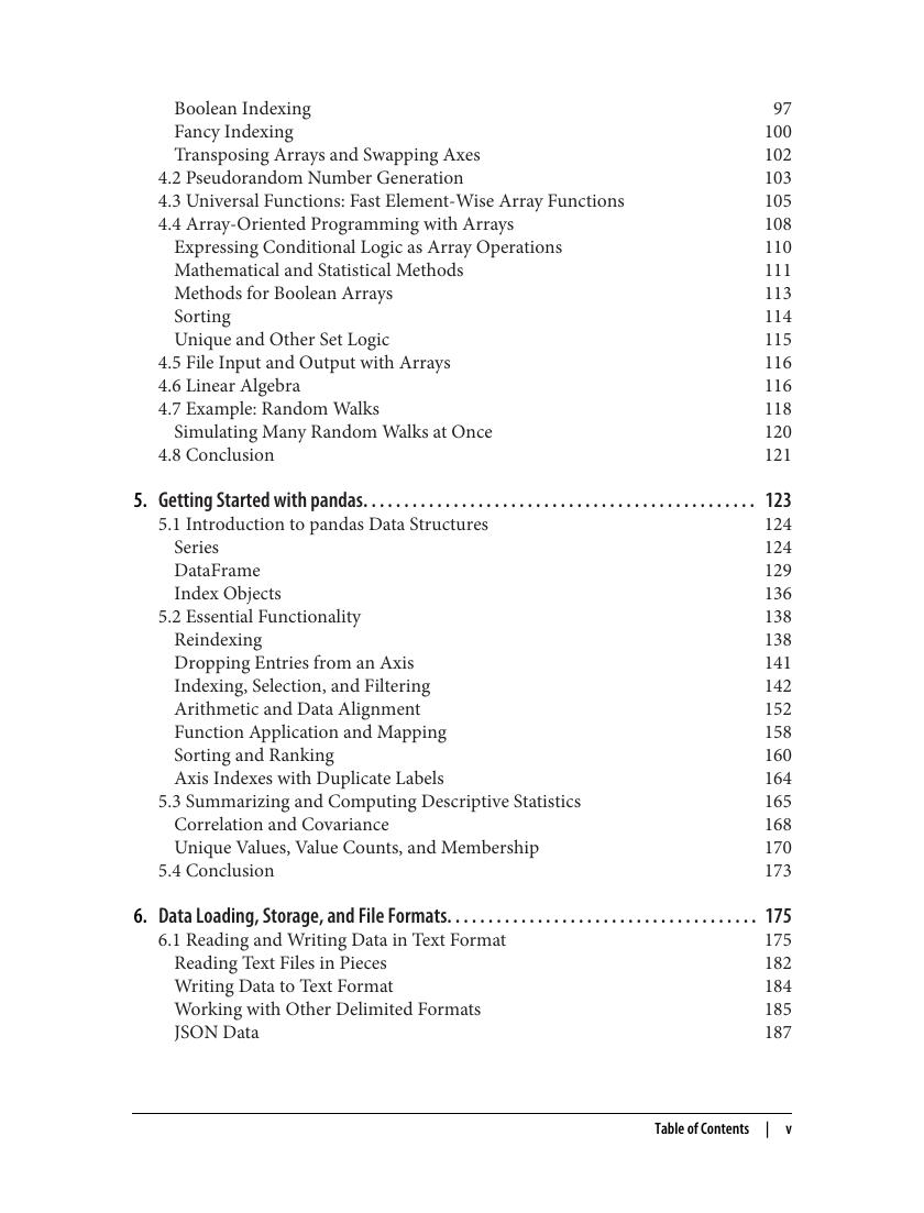 Preview page 7 of Python for Data Analysis Data Wrangling with pandas, NumPy, and Jupyter 3rd Edition By Wes McKinney