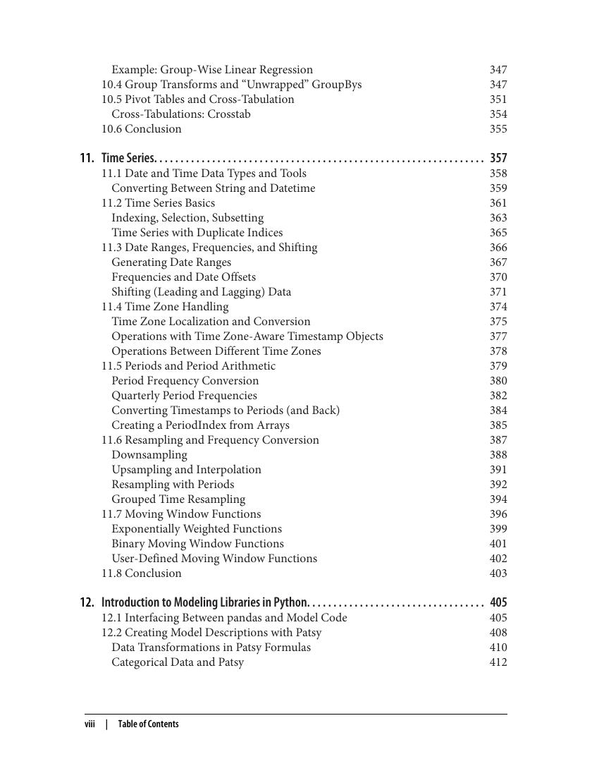 Preview page 10 of Python for Data Analysis Data Wrangling with pandas, NumPy, and Jupyter 3rd Edition By Wes McKinney