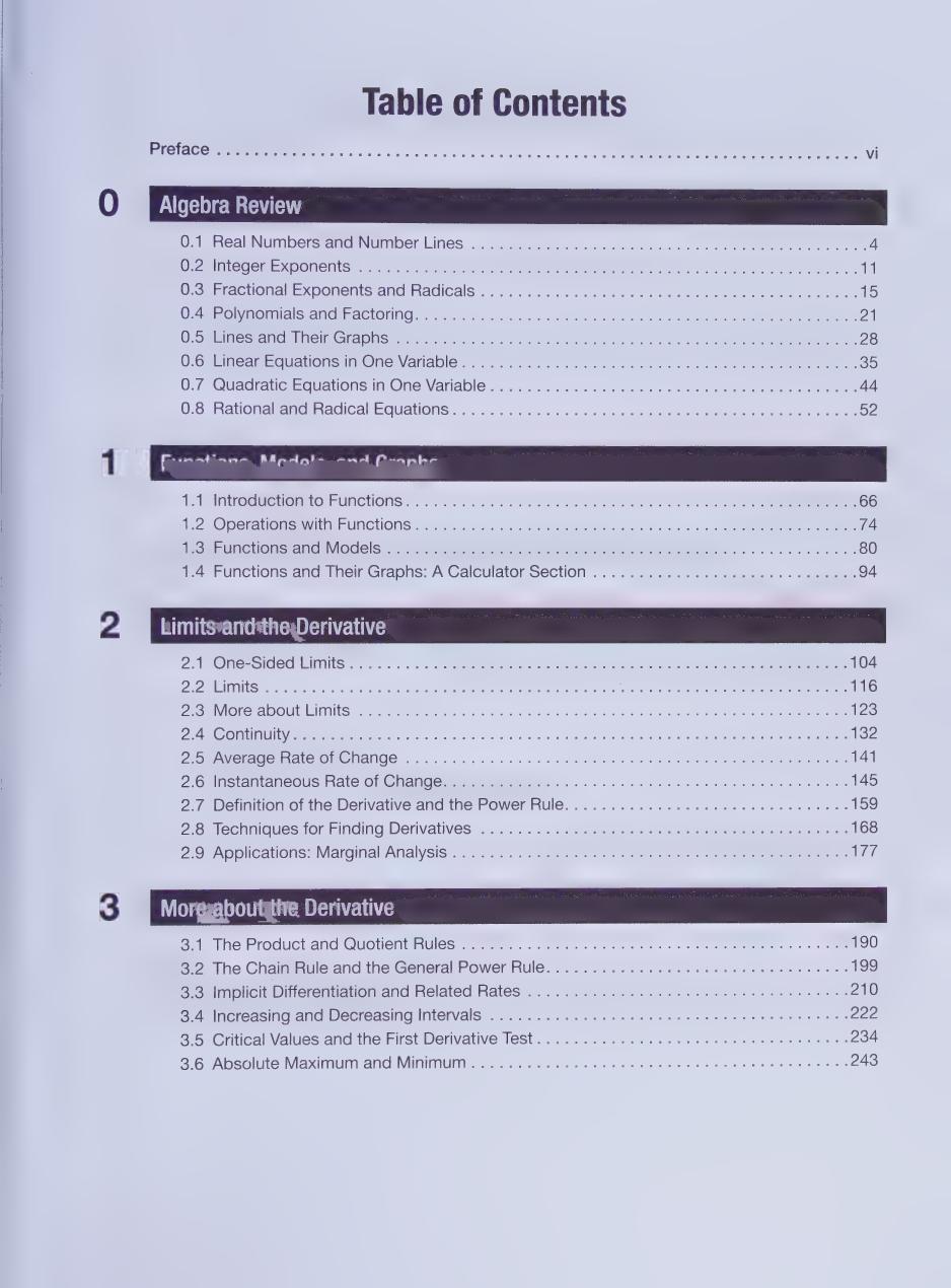 Preview page 6 of Essential Calculus with Applications 3rd Edition By Franklin Wright, Spencer Hurd, Bill New