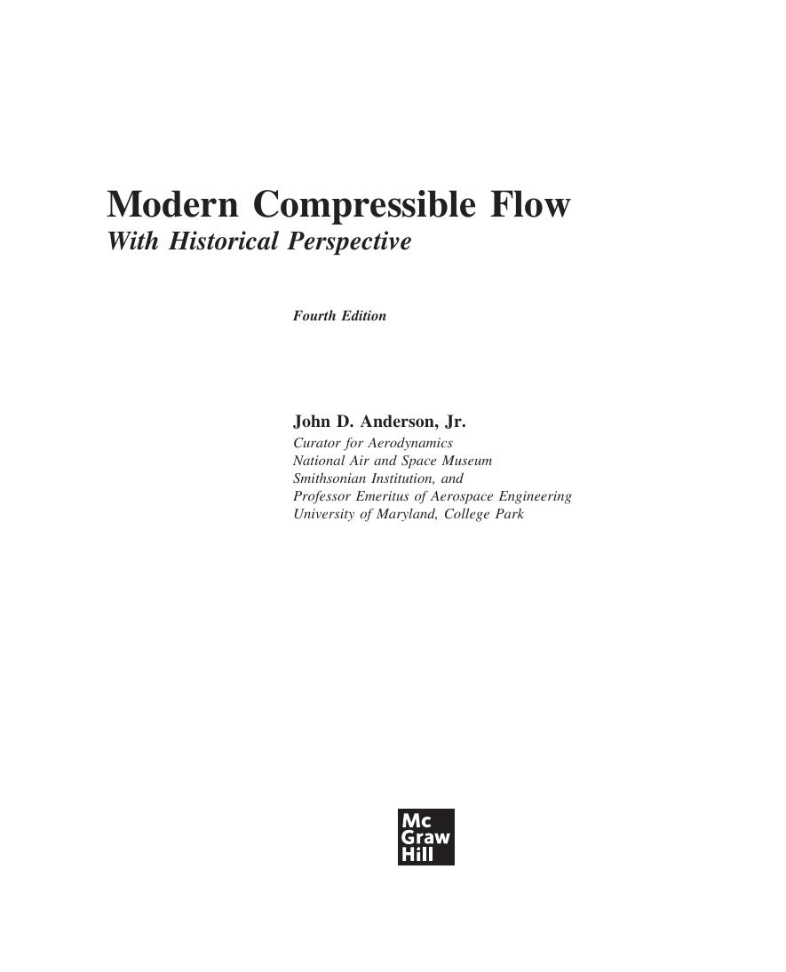 Preview page 4 of Modern Compressible Flow 4th Edition (ISE) By John David Anderson