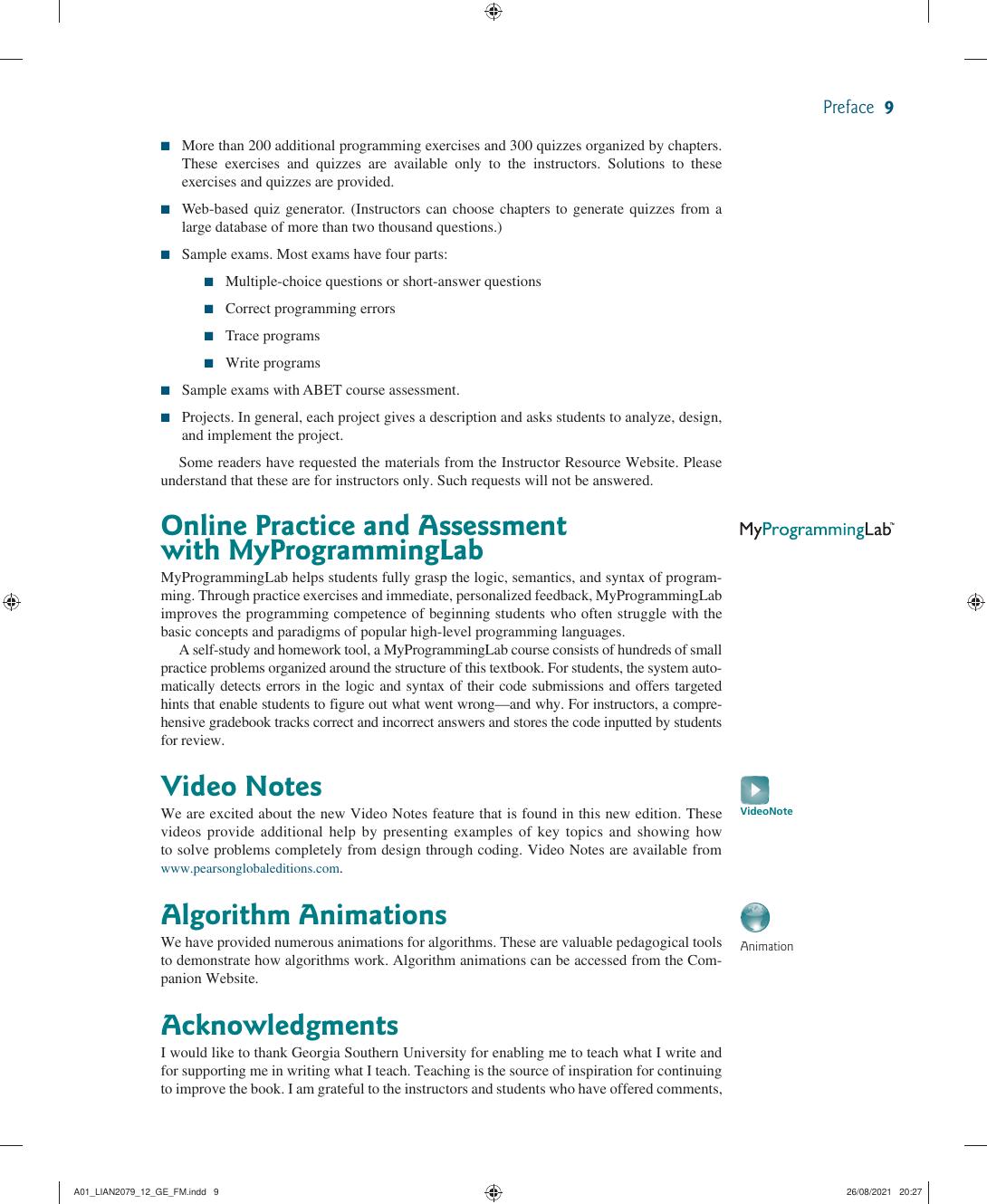 Preview page 10 of Introduction to Java Programming and Data Structures, Comprehensive Version 12th Global Edition By Y. Daniel Liang