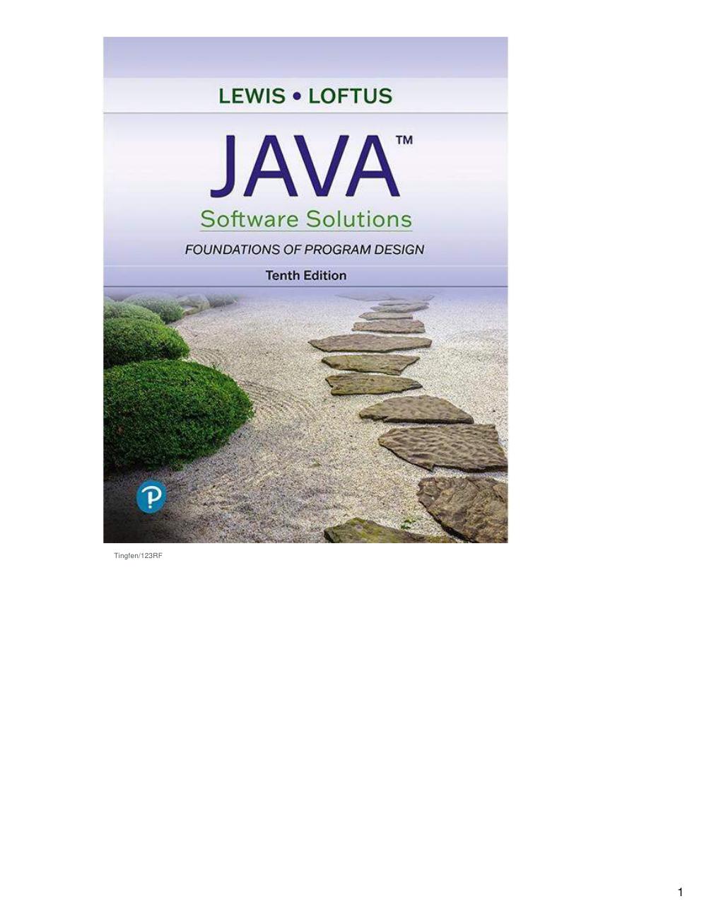 Preview page 2 of Java Software Solutions Foundations of Program Design 10th Edition By John Lewis, William Loftus