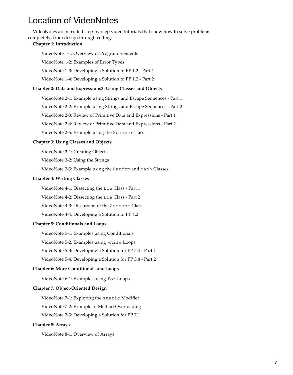 Preview page 8 of Java Software Solutions Foundations of Program Design 10th Edition By John Lewis, William Loftus