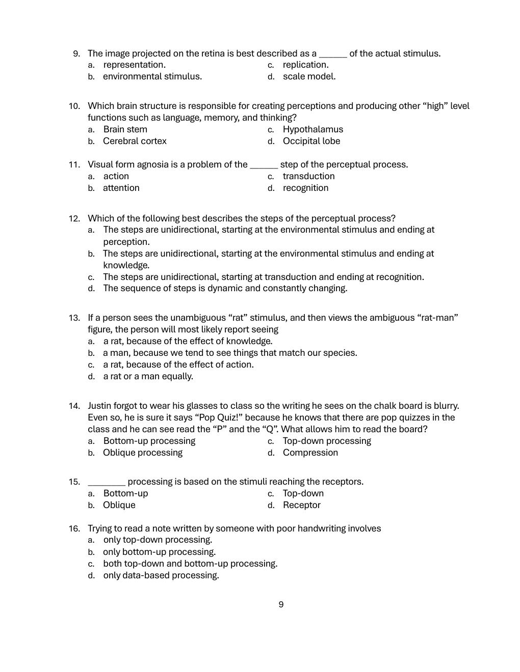 Preview page 4 of TEST BANK Sensation and Perception,10th Edition by Goldstein, Cacciamani Chapter 1 to 15