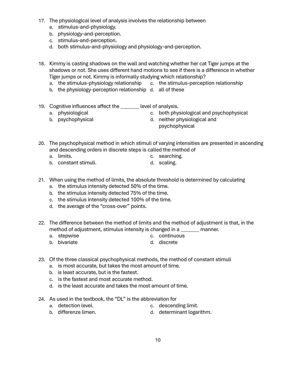 Preview page 5 of TEST BANK Sensation and Perception,10th Edition by Goldstein, Cacciamani Chapter 1 to 15