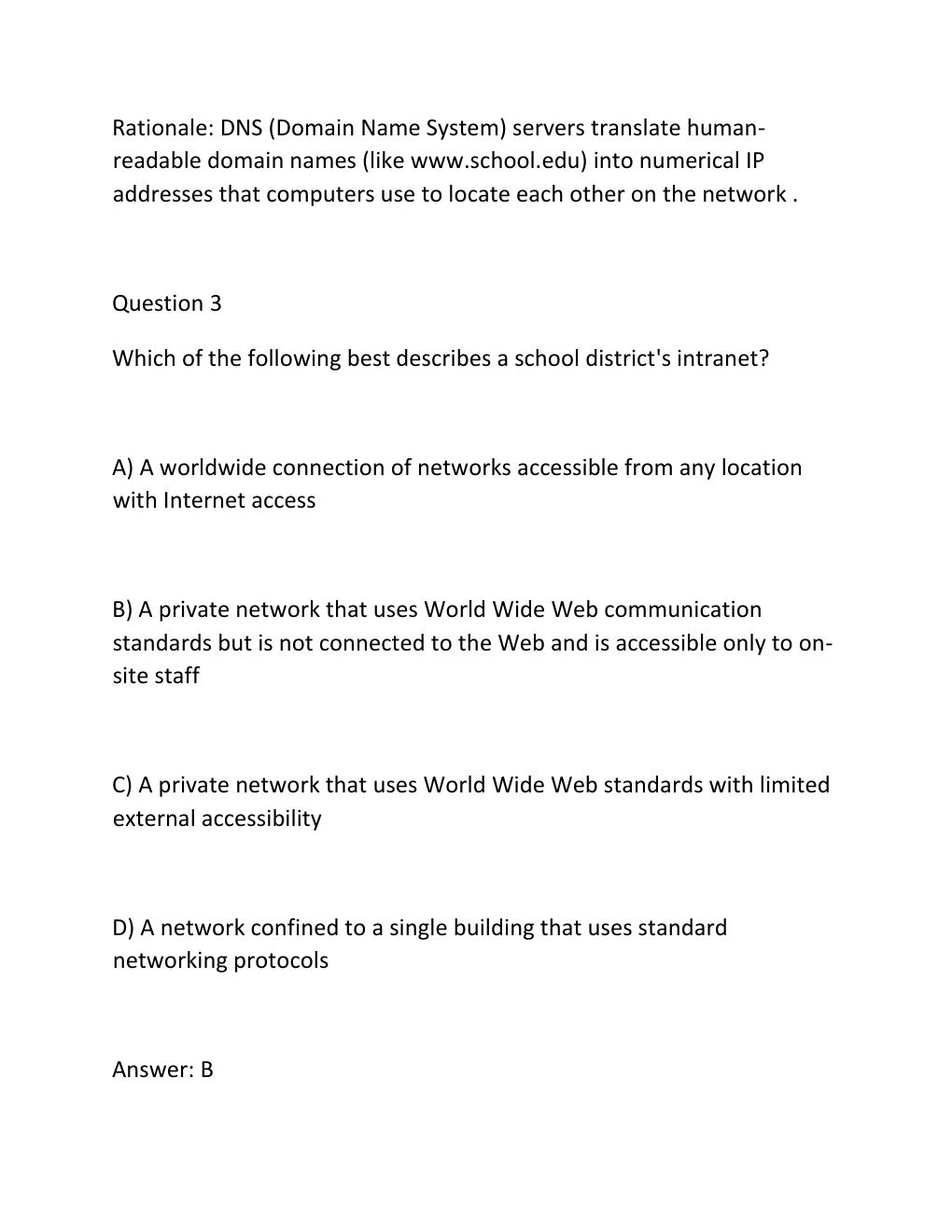 Preview page 3 of TEXES Technology Applications EC-12 (242) Exam Complete Practice Test Bank 300 Questions, ..