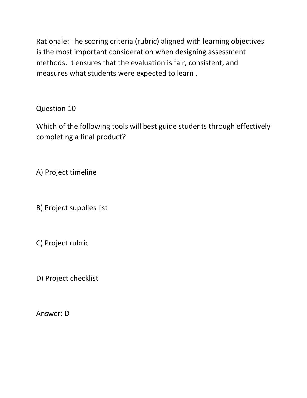 Preview page 10 of TEXES Technology Applications EC-12 (242) Exam Complete Practice Test Bank 300 Questions, ..