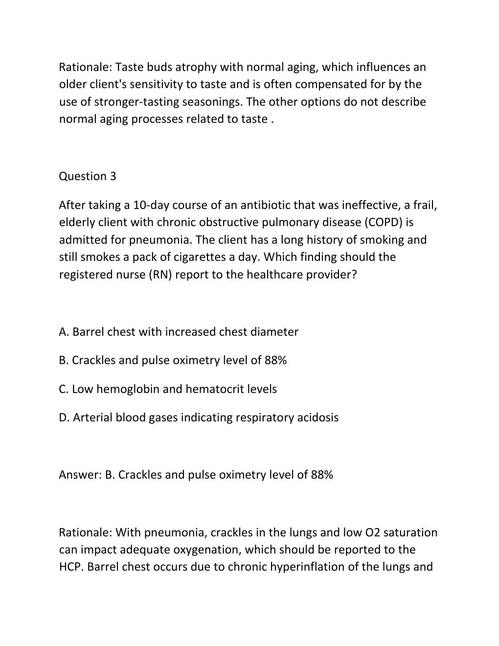 Preview page 3 of 2026 GERONTOLOGY HESI PRACTICE QUESTIONS Complete Practice Test Bank