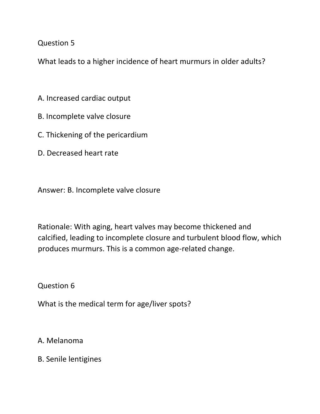 Preview page 5 of 2026 GERONTOLOGY HESI PRACTICE QUESTIONS Complete Practice Test Bank