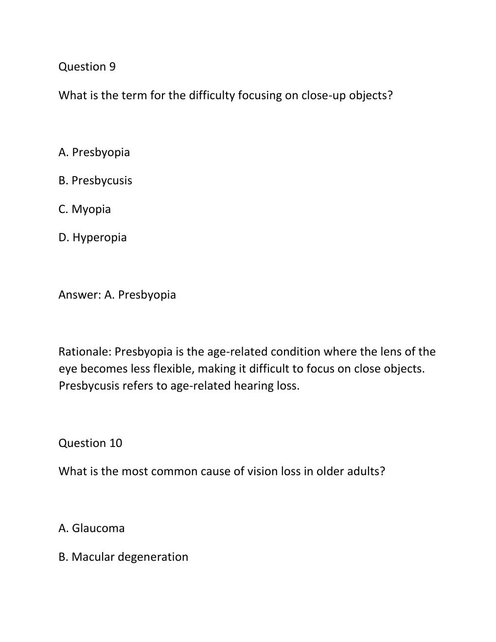 Preview page 8 of 2026 GERONTOLOGY HESI PRACTICE QUESTIONS Complete Practice Test Bank