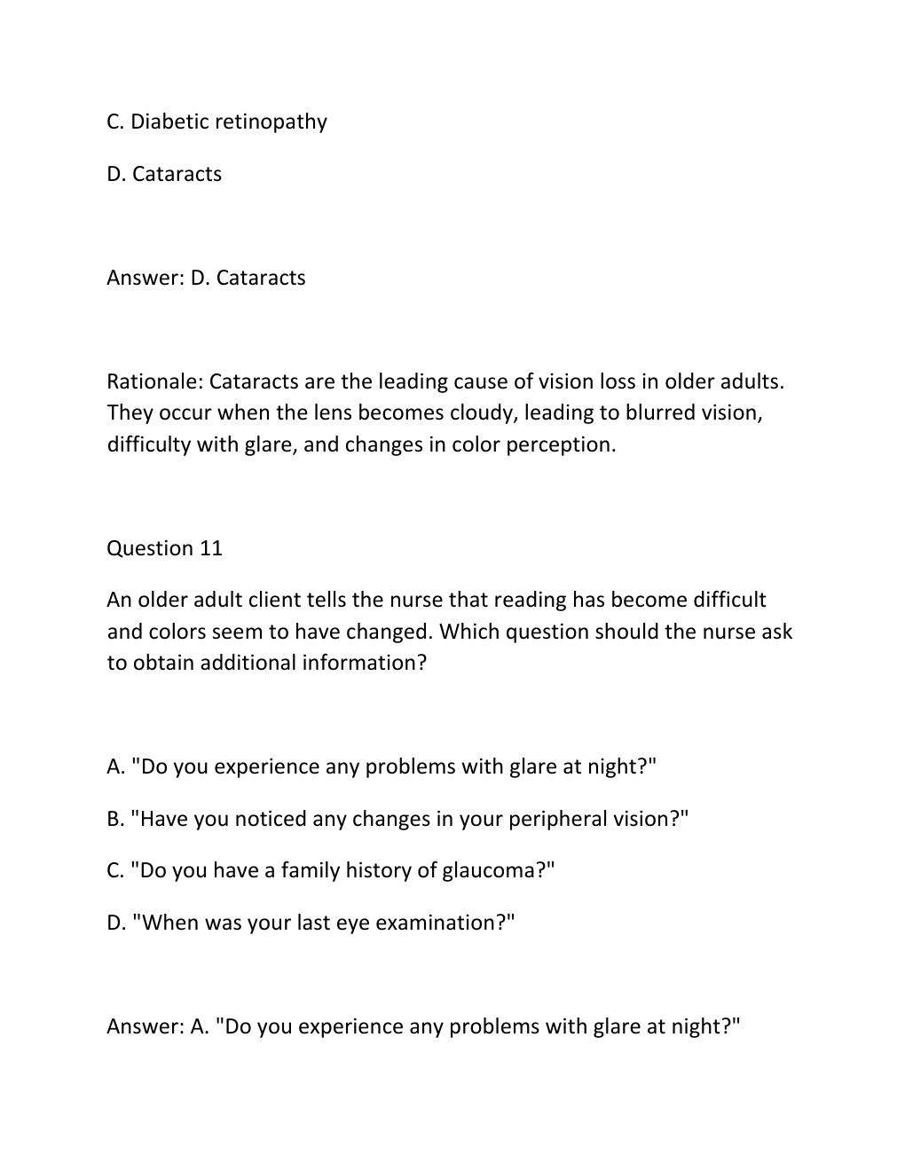 Preview page 9 of 2026 GERONTOLOGY HESI PRACTICE QUESTIONS Complete Practice Test Bank