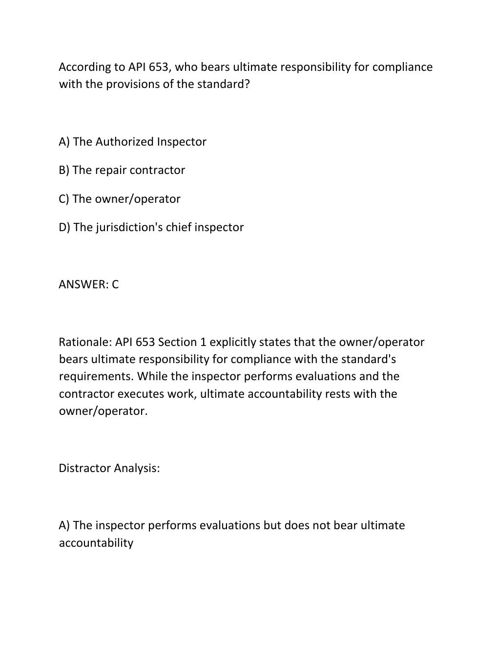 Preview page 4 of API 653 CERTIFICATION CLOSED-BOOK EXAM — COMPREHENSIVE STUDY GUIDE Exam Overview  ..