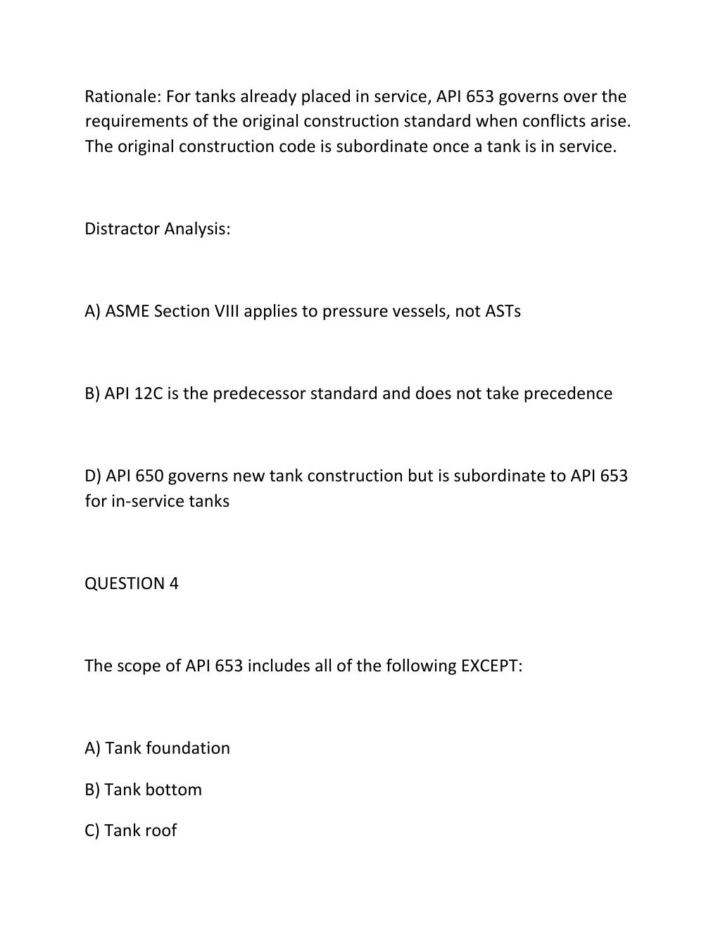 Preview page 6 of API 653 CERTIFICATION CLOSED-BOOK EXAM — COMPREHENSIVE STUDY GUIDE Exam Overview  ..