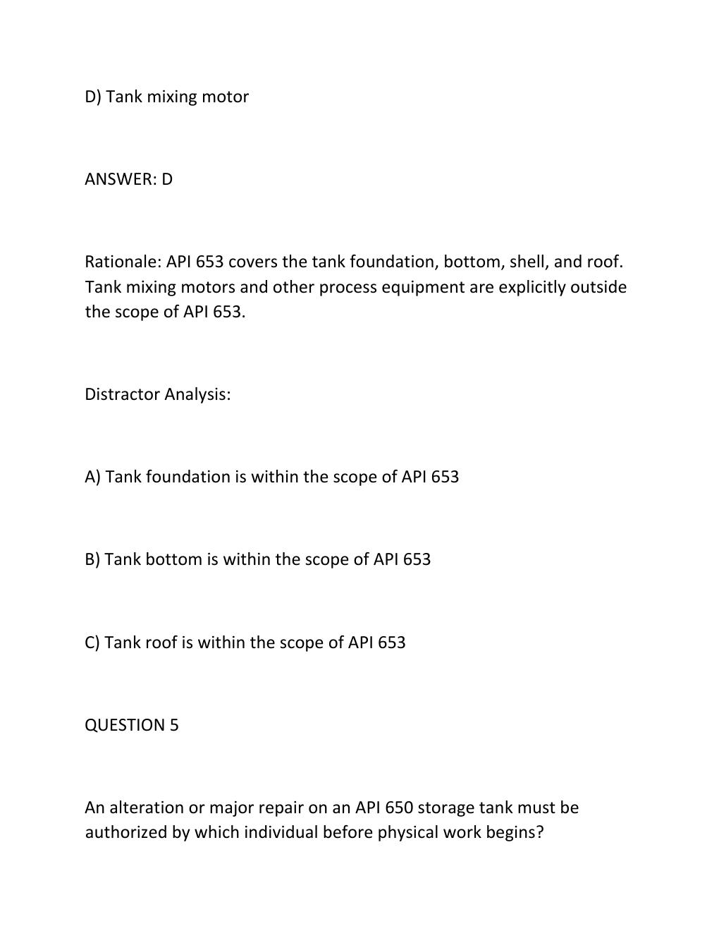 Preview page 7 of API 653 CERTIFICATION CLOSED-BOOK EXAM — COMPREHENSIVE STUDY GUIDE Exam Overview  ..