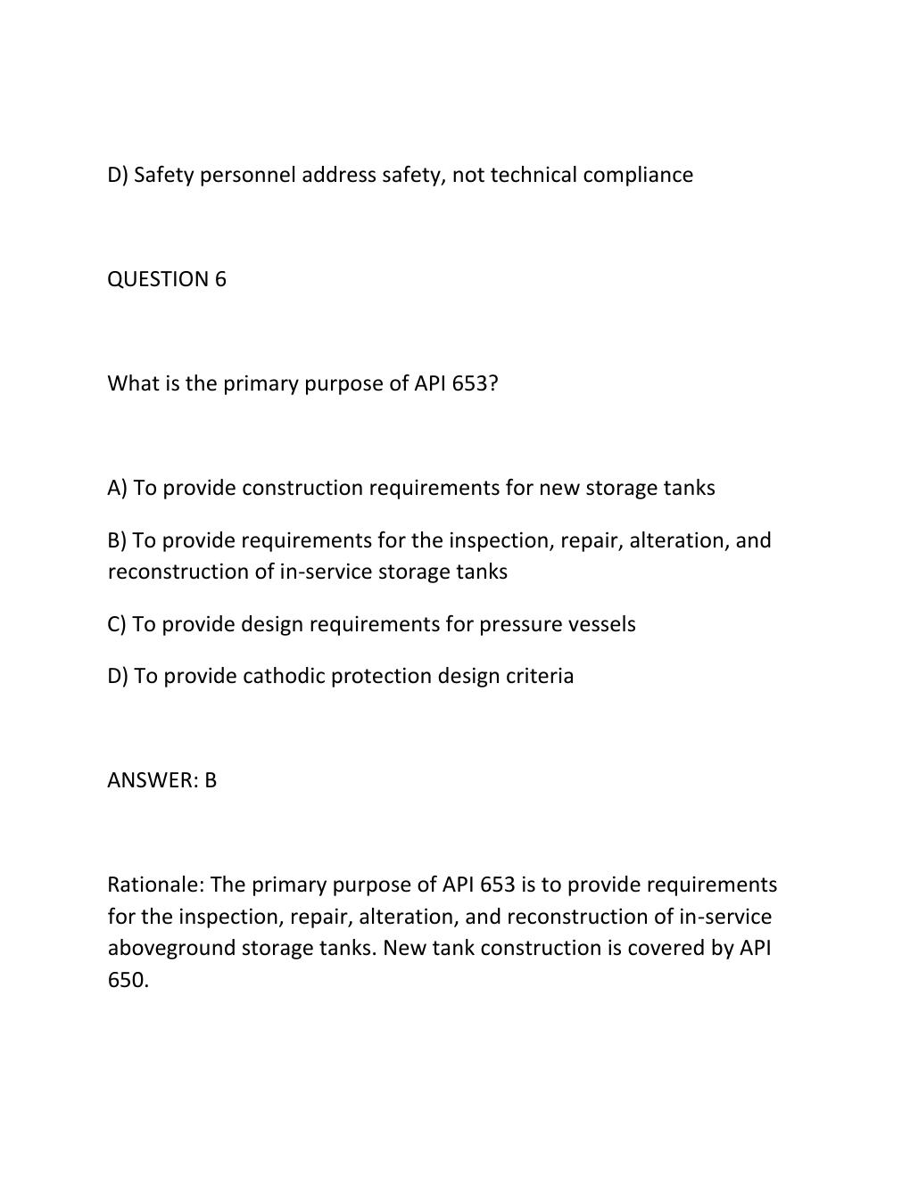 Preview page 9 of API 653 CERTIFICATION CLOSED-BOOK EXAM — COMPREHENSIVE STUDY GUIDE Exam Overview  ..