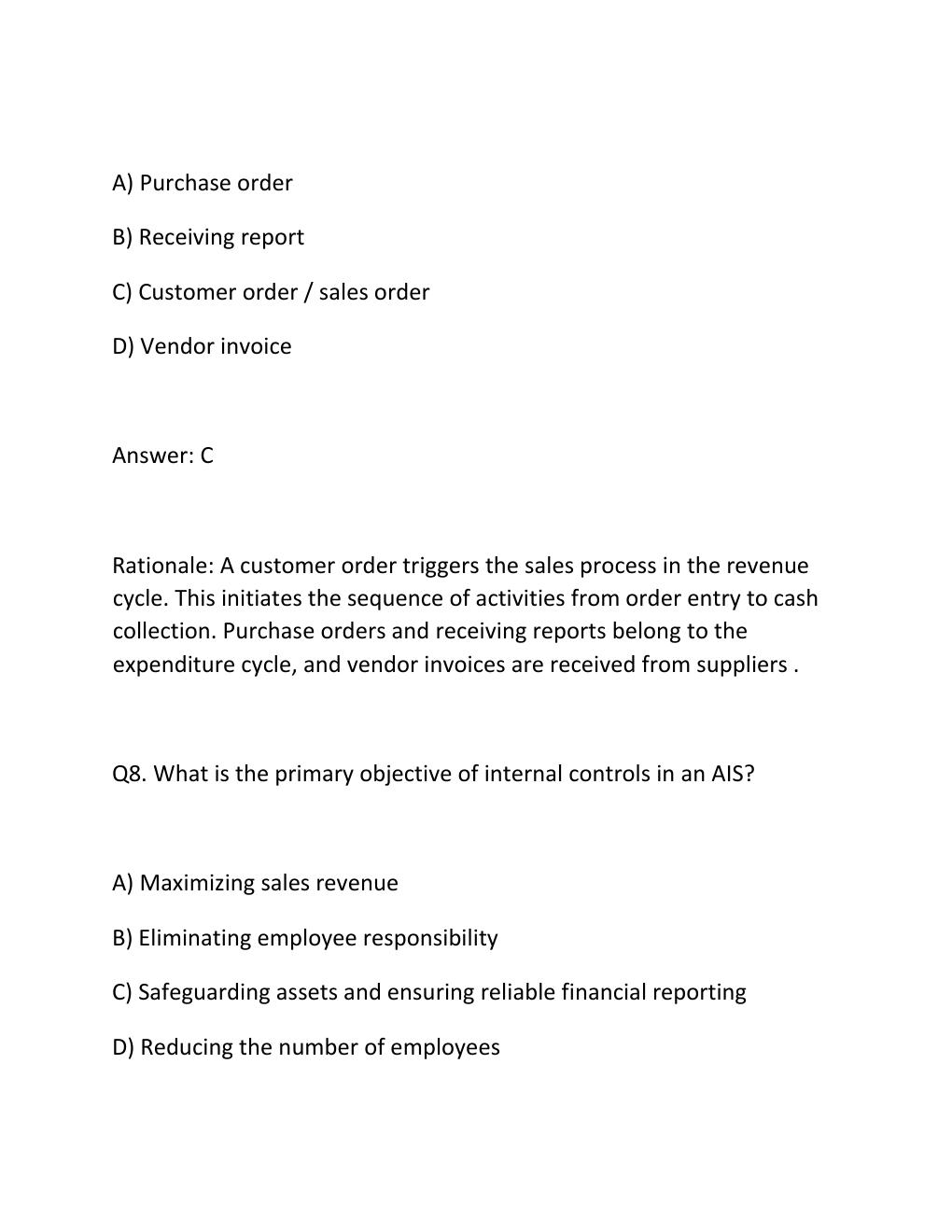 Preview page 6 of WGU D561 Information Systems for Accounting and Control Objective Assessment