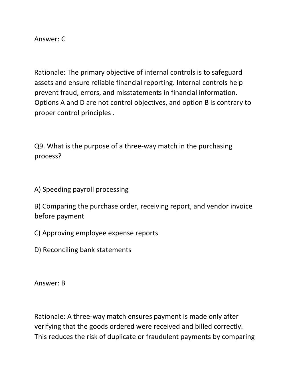 Preview page 7 of WGU D561 Information Systems for Accounting and Control Objective Assessment