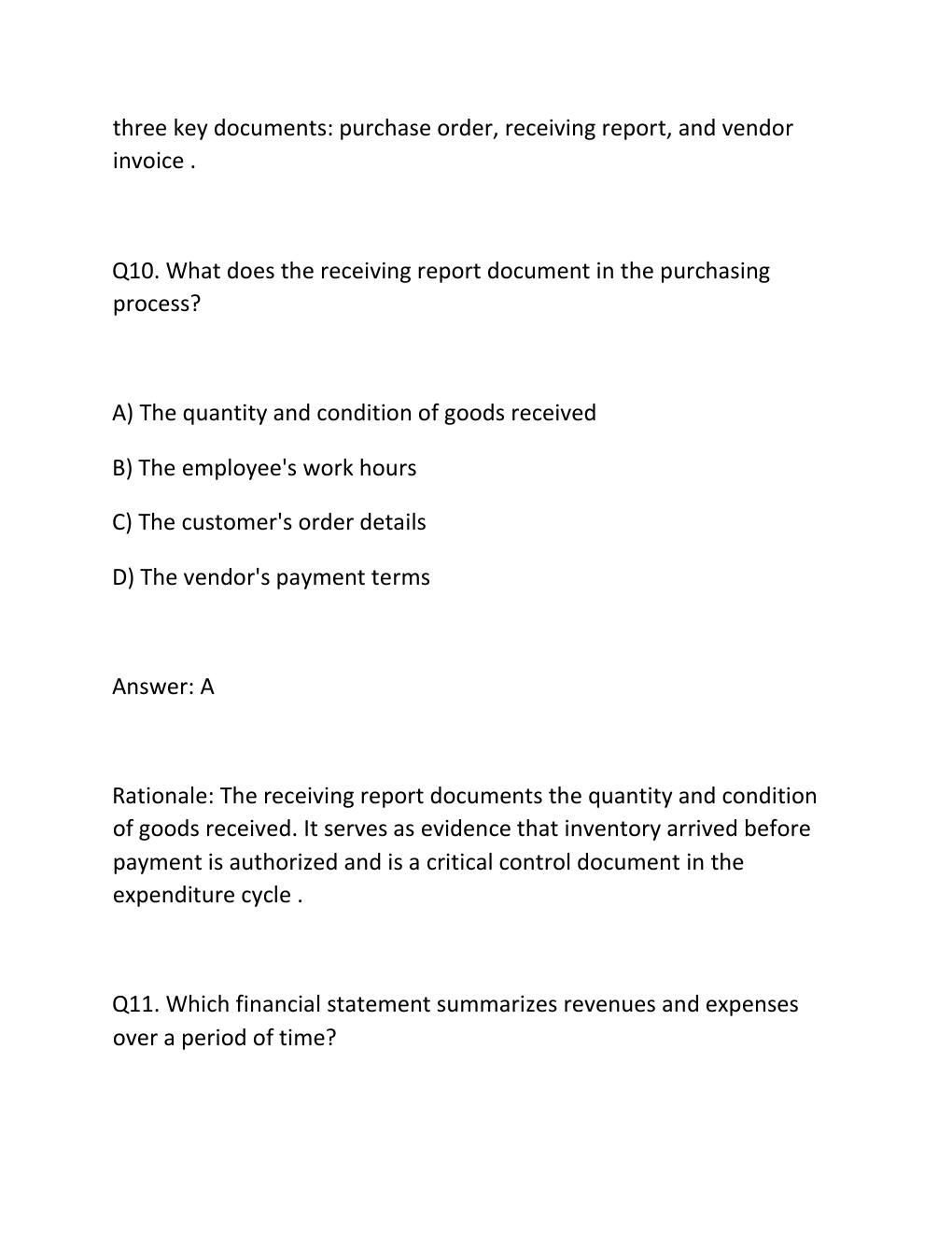 Preview page 8 of WGU D561 Information Systems for Accounting and Control Objective Assessment