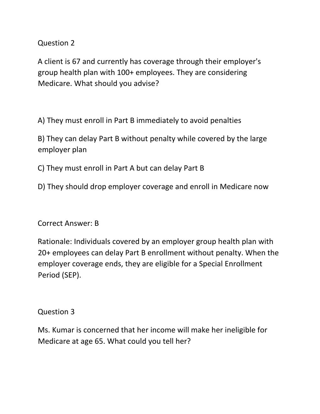 Preview page 2 of AHIP FINAL EXAM 2027 — COMPLETE PRACTICE TEST BANK Medicare Training & Certification —..