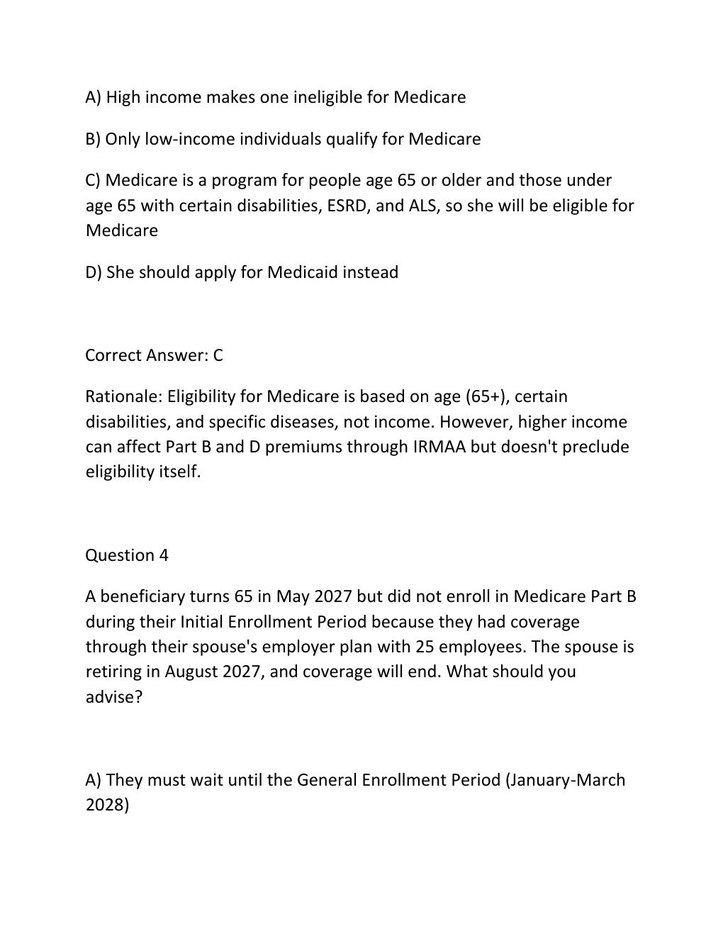 Preview page 3 of AHIP FINAL EXAM 2027 — COMPLETE PRACTICE TEST BANK Medicare Training & Certification —..