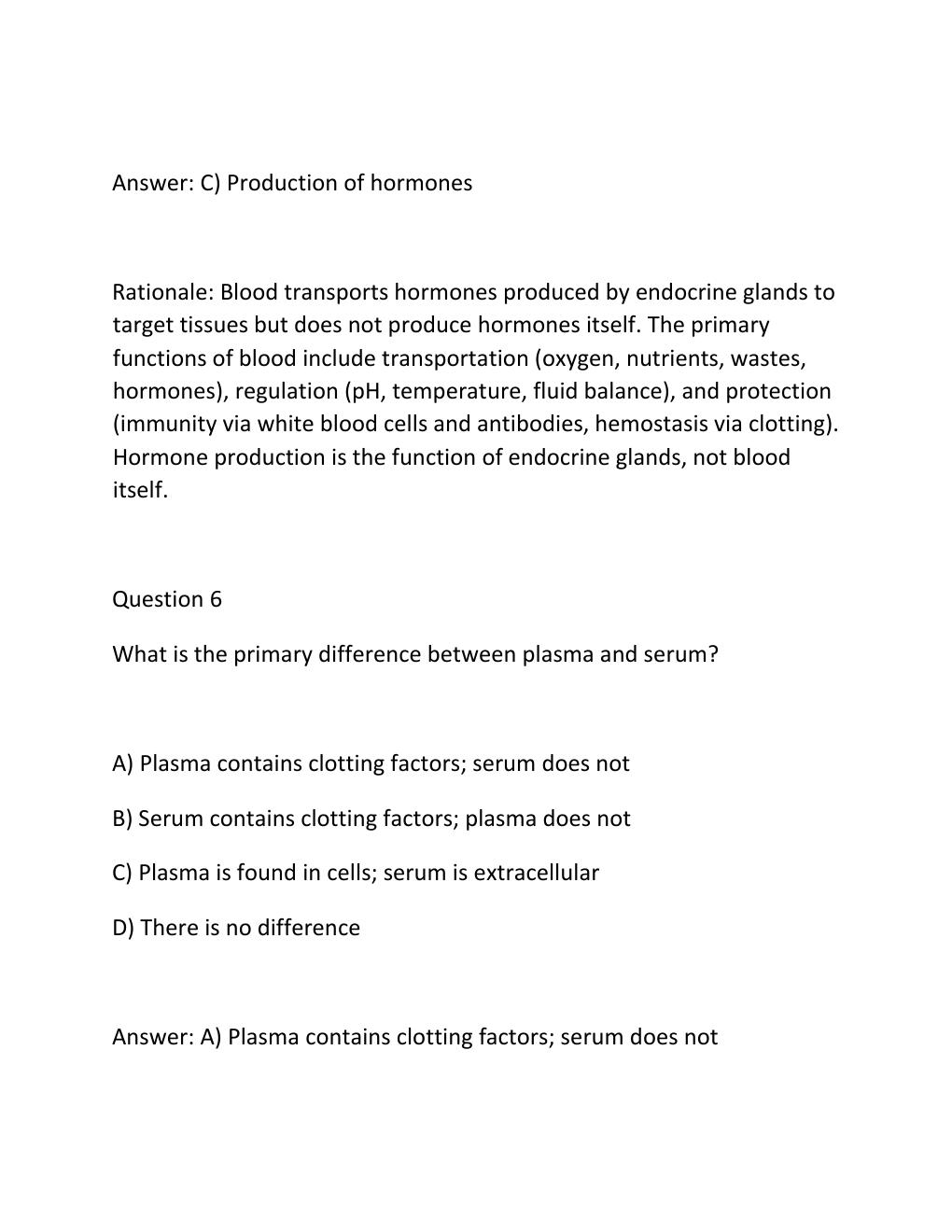 Preview page 5 of BIOL 252 Human Anatomy & Physiology II w-Lab – Module 2 Exam Review 300+