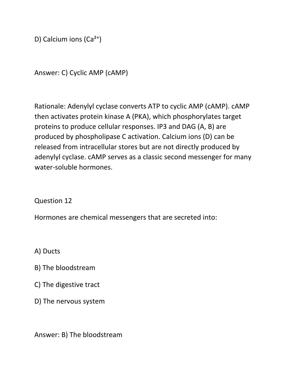 Preview page 10 of BIOL 252 Human Anatomy & Physiology II w-Lab – Module 2 Exam Review 300+