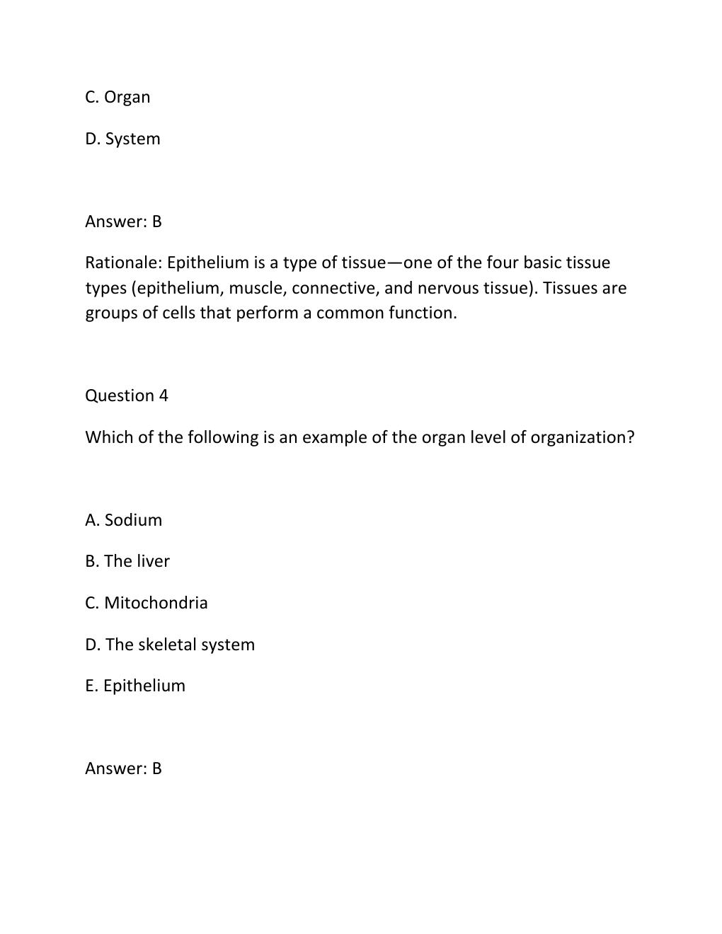 Preview page 3 of BIO 151 Anatomy and Physiology 1 — Portage Learning All Exams (Modules 1-7) — 200 Practice..