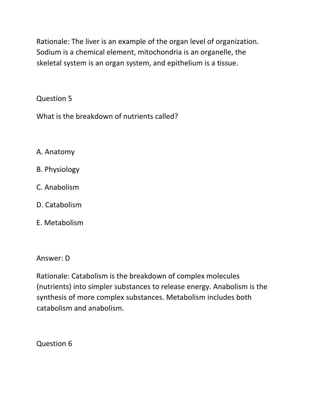 Preview page 4 of BIO 151 Anatomy and Physiology 1 — Portage Learning All Exams (Modules 1-7) — 200 Practice..