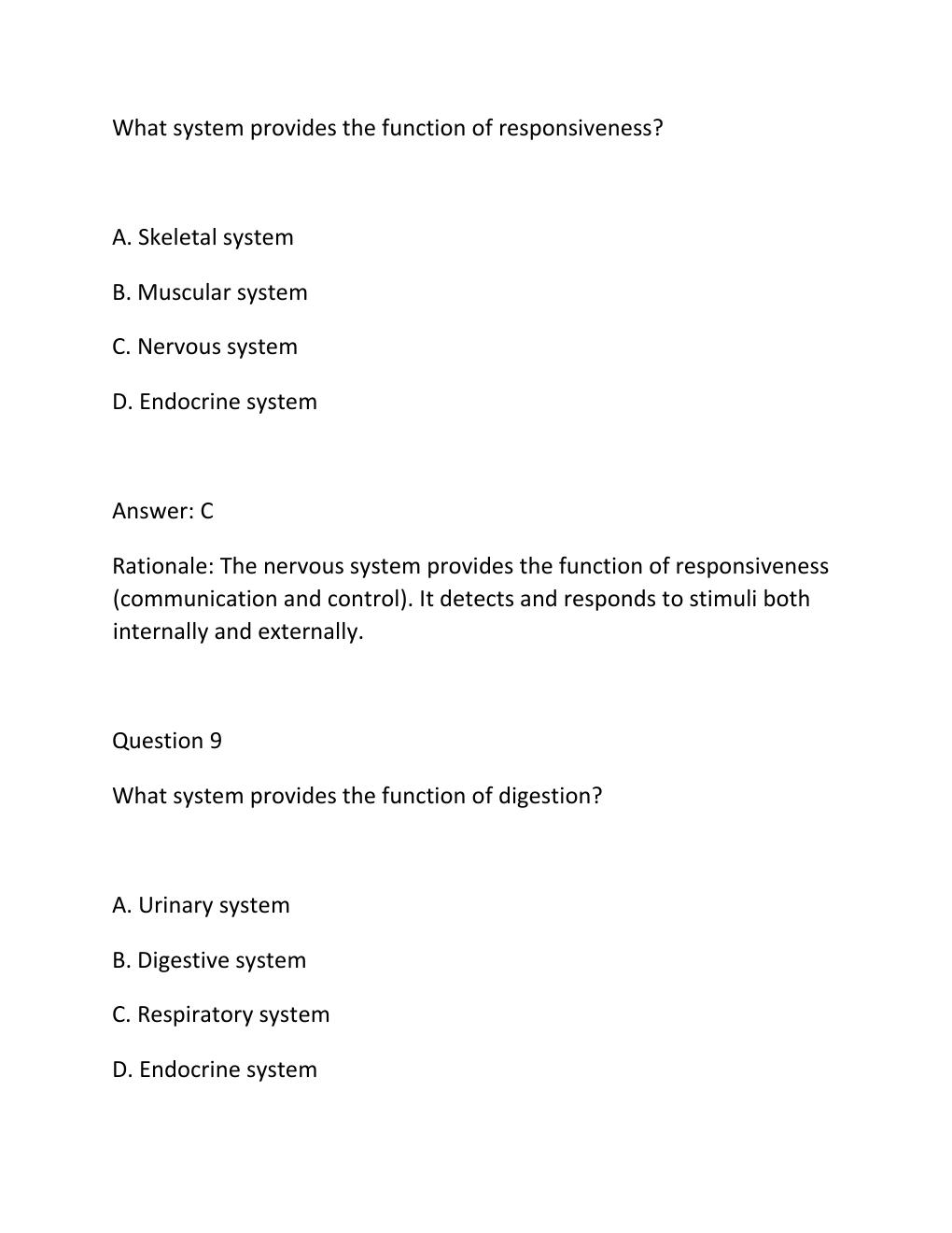 Preview page 6 of BIO 151 Anatomy and Physiology 1 — Portage Learning All Exams (Modules 1-7) — 200 Practice..