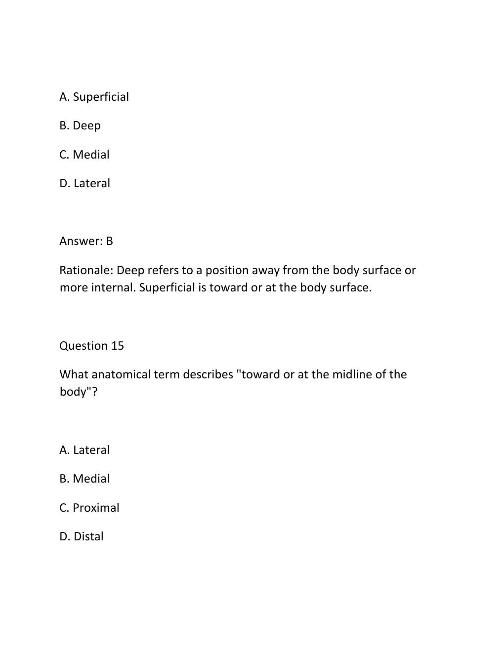 Preview page 10 of BIO 151 Anatomy and Physiology 1 — Portage Learning All Exams (Modules 1-7) — 200 Practice..