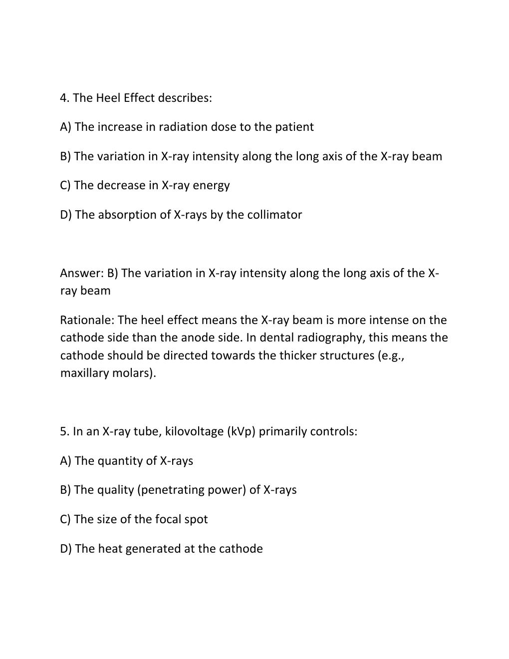 Preview page 3 of BDA RADIOGRAPHY AND RADIOLOGY Complete Practice Test Bank 300 Exam
