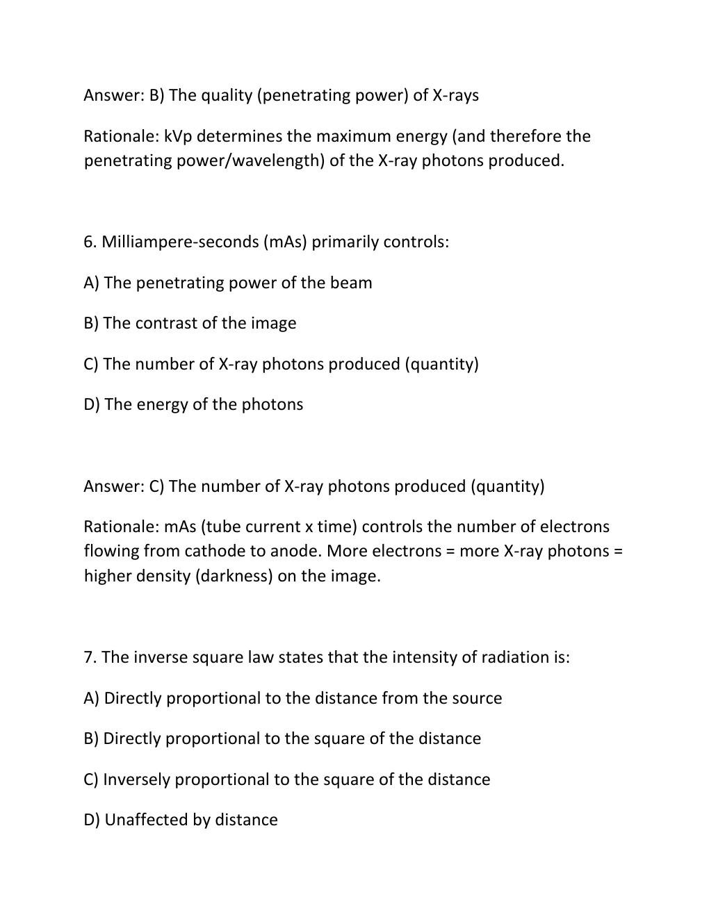Preview page 4 of BDA RADIOGRAPHY AND RADIOLOGY Complete Practice Test Bank 300 Exam