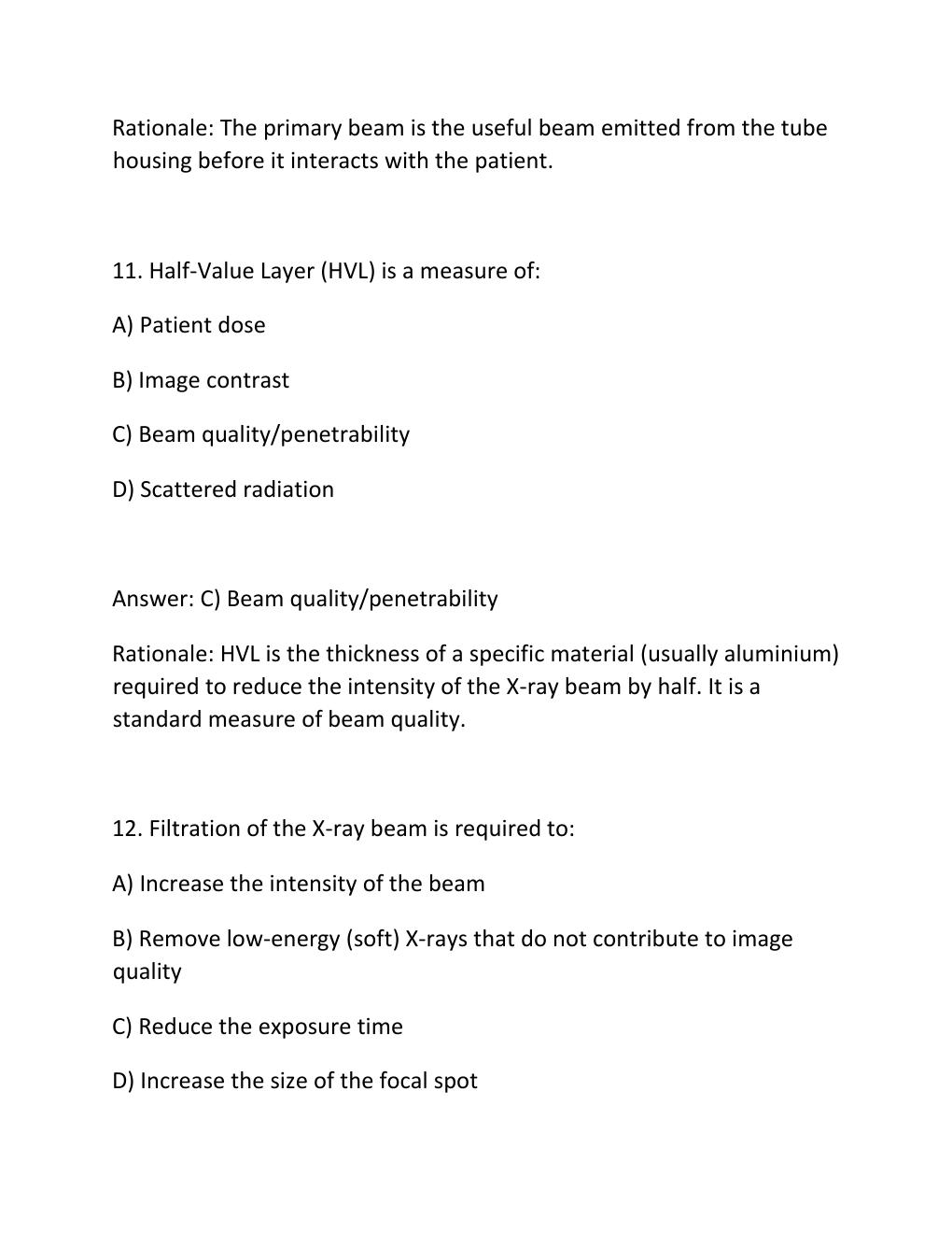 Preview page 7 of BDA RADIOGRAPHY AND RADIOLOGY Complete Practice Test Bank 300 Exam