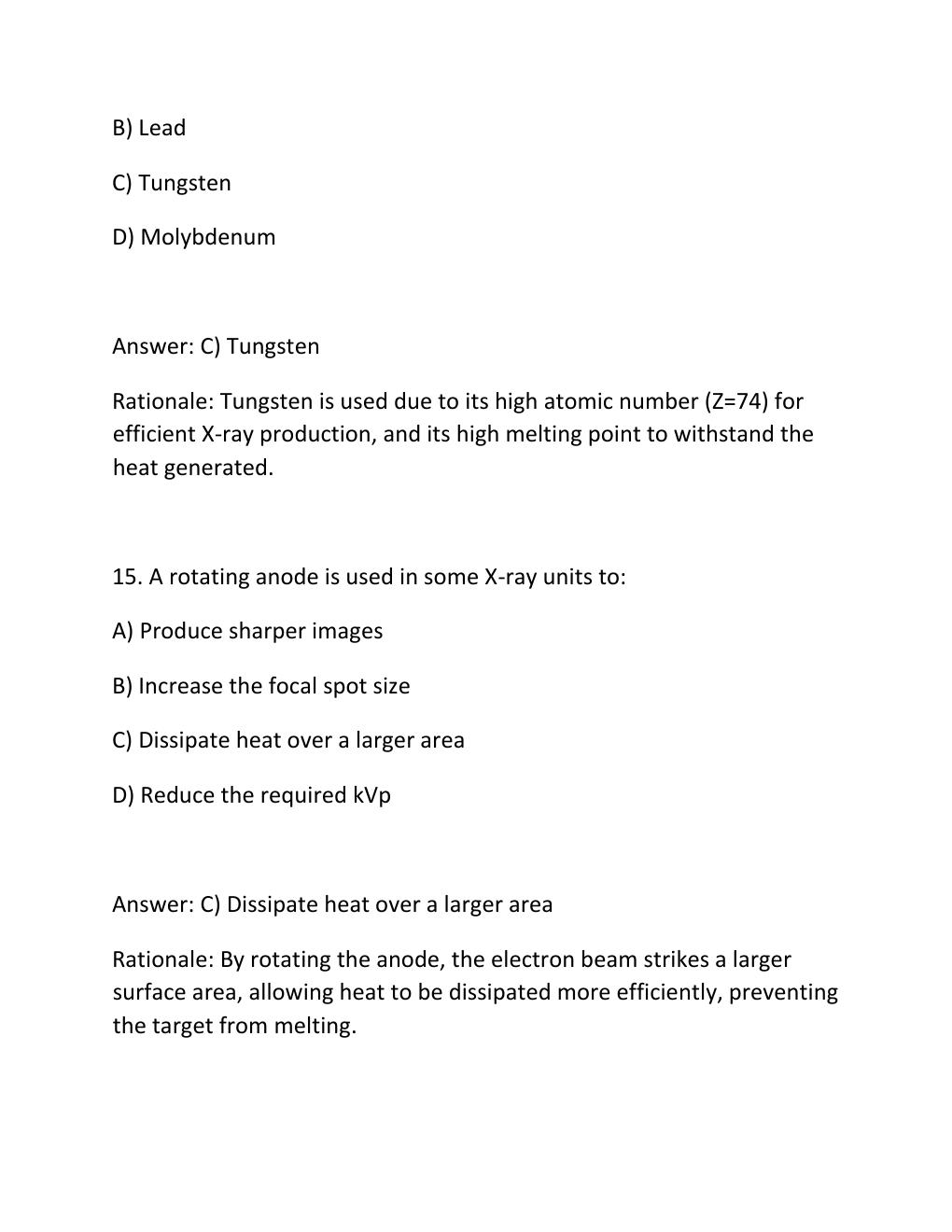 Preview page 9 of BDA RADIOGRAPHY AND RADIOLOGY Complete Practice Test Bank 300 Exam