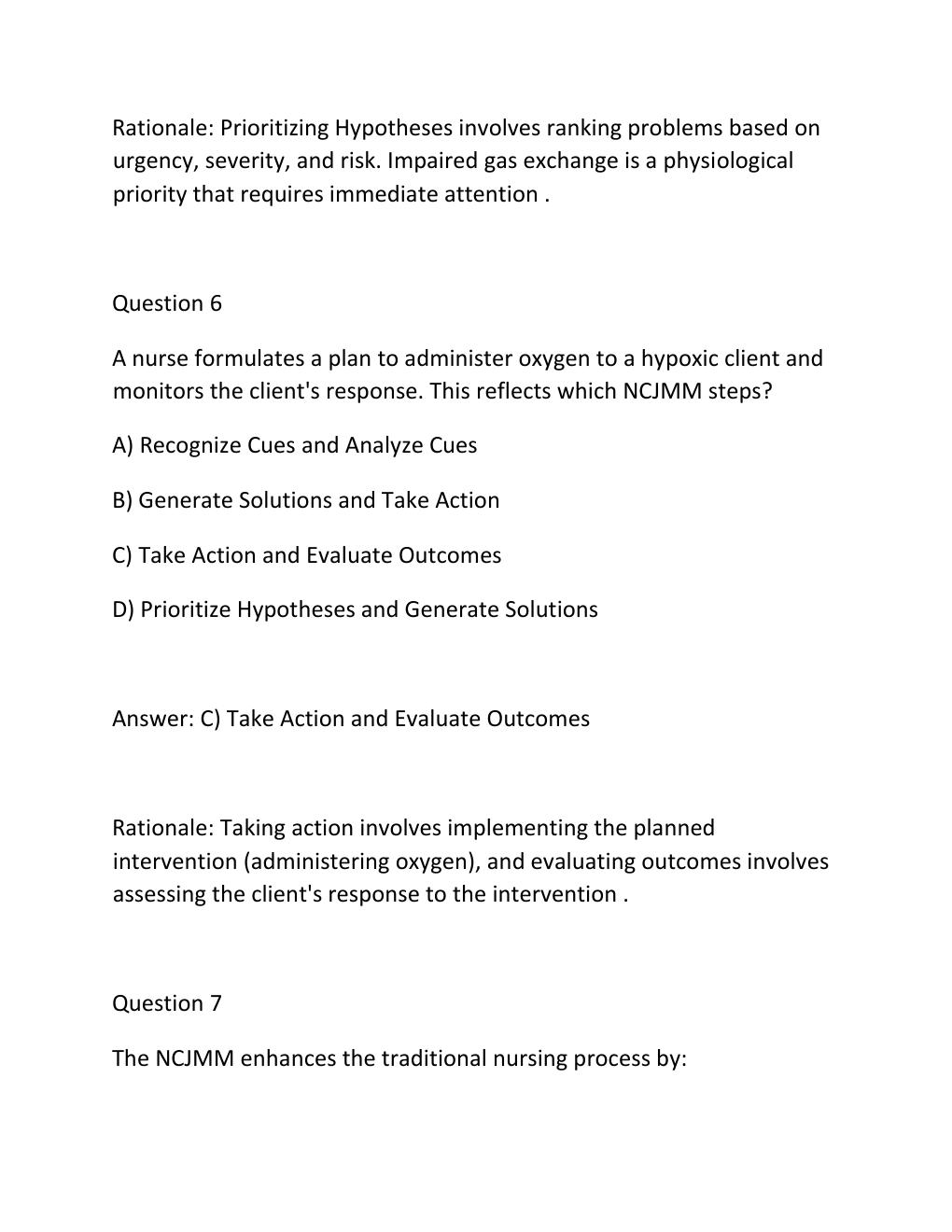 Preview page 5 of CJE BENCHMARK CLINICAL JUDGMENT EXAM 1 & 2 Complete Practice Test Bank ......
