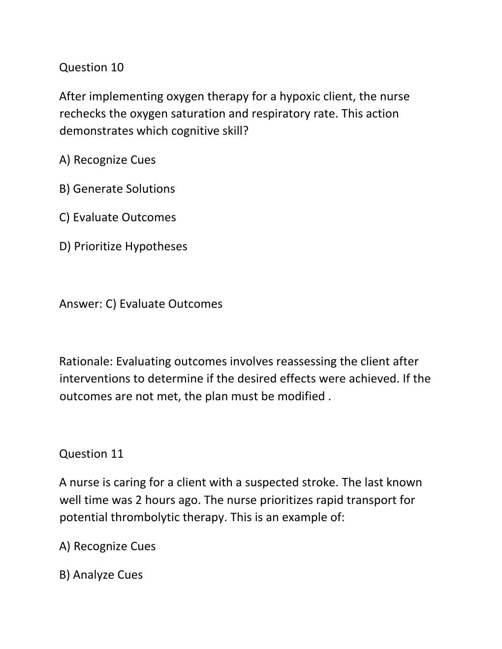 Preview page 8 of CJE BENCHMARK CLINICAL JUDGMENT EXAM 1 & 2 Complete Practice Test Bank ......