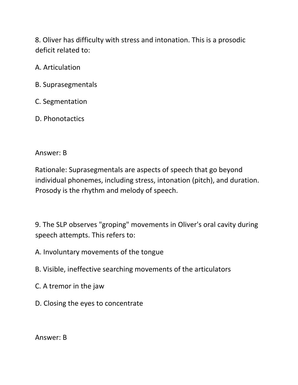 Preview page 7 of COMD 674 SIMUCASE – OLIVER (SLP) INTERVENTION TRANSCRIPT & ASSESSMENT RESULTS Complete