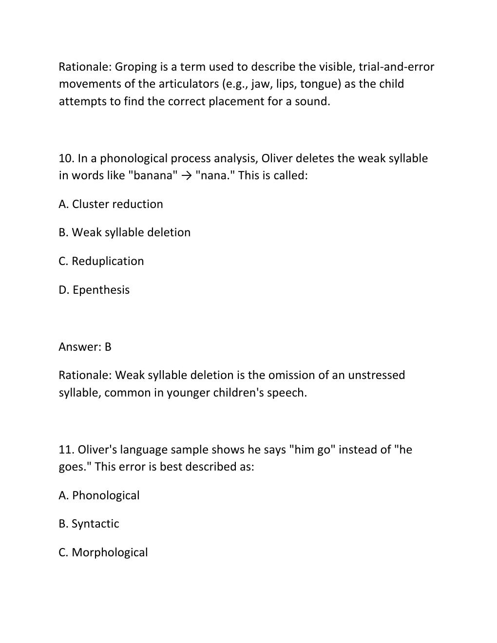 Preview page 8 of COMD 674 SIMUCASE – OLIVER (SLP) INTERVENTION TRANSCRIPT & ASSESSMENT RESULTS Complete