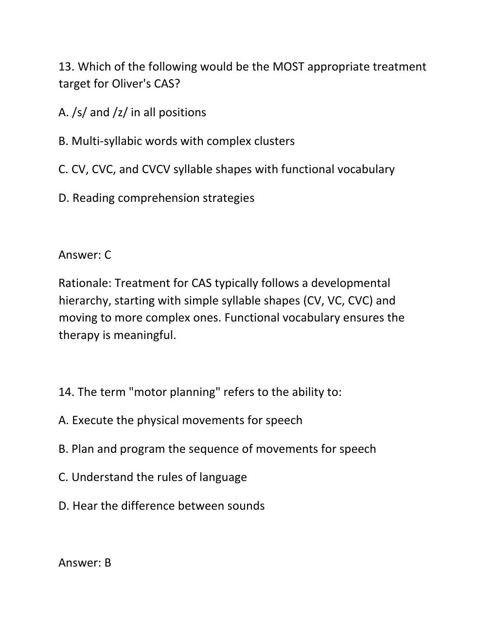 Preview page 10 of COMD 674 SIMUCASE – OLIVER (SLP) INTERVENTION TRANSCRIPT & ASSESSMENT RESULTS Complete