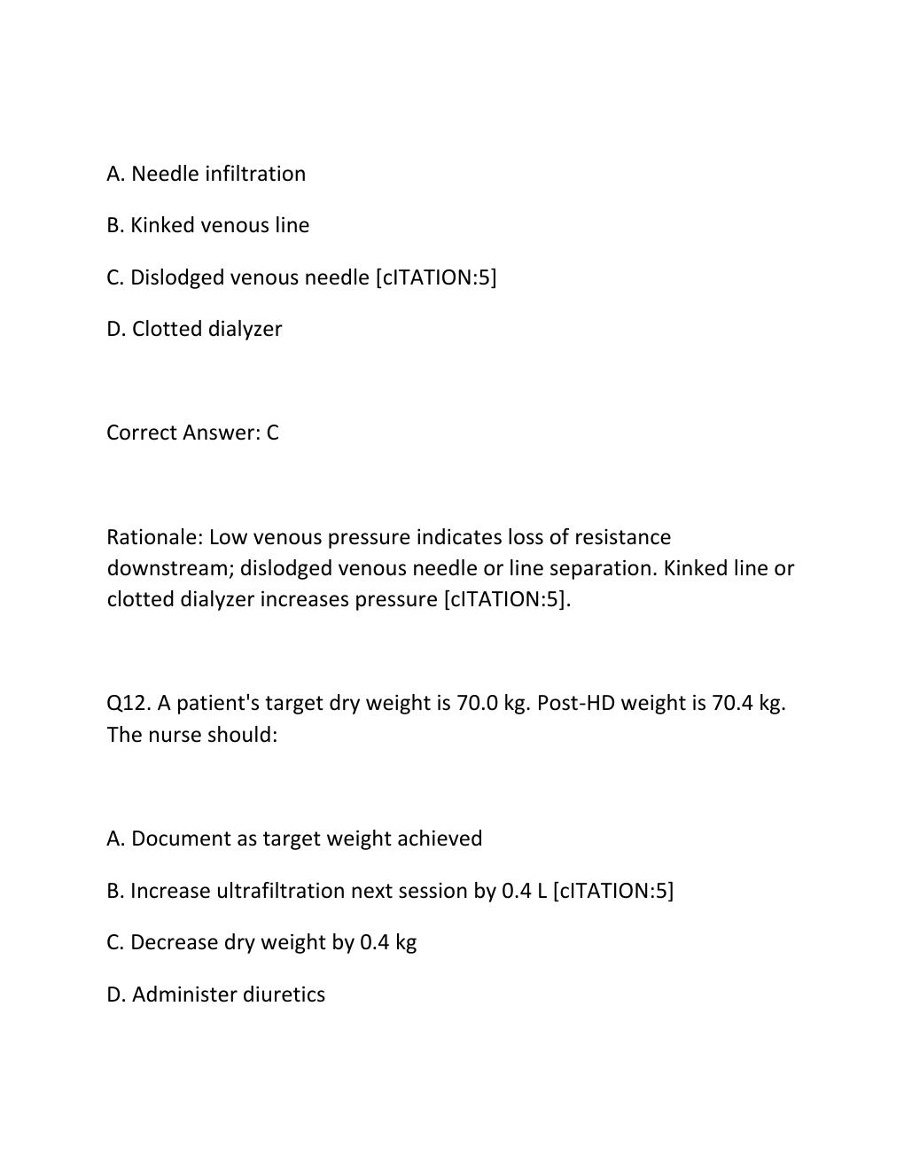 Preview page 9 of CDN Exam 2026 — Complete Test Bank with 200 Practice Questions & Rationales Exam Overview, E
