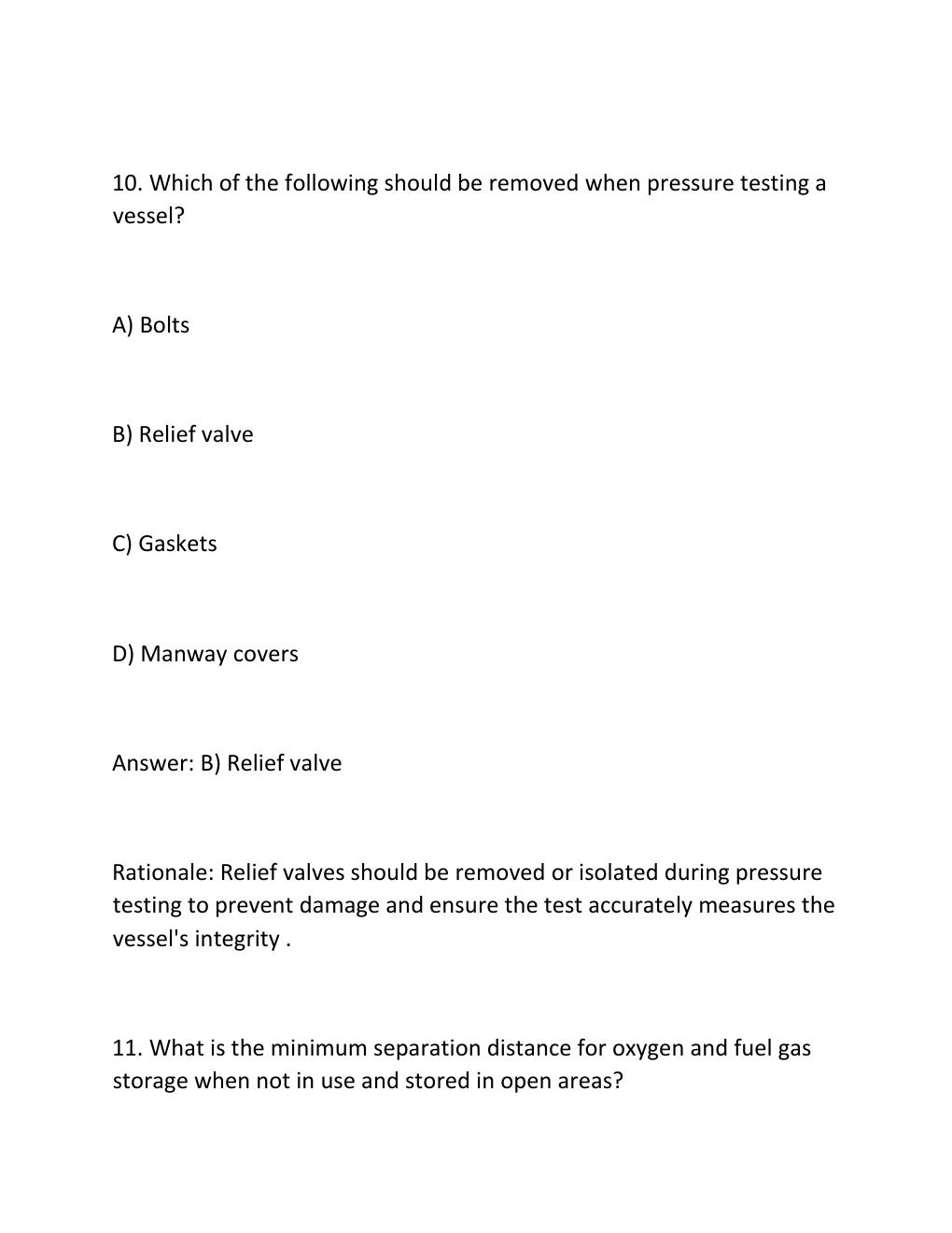 Preview page 9 of Boilermaker Maintenance NCCER Exam Complete Practice Test Bank 300 Exam