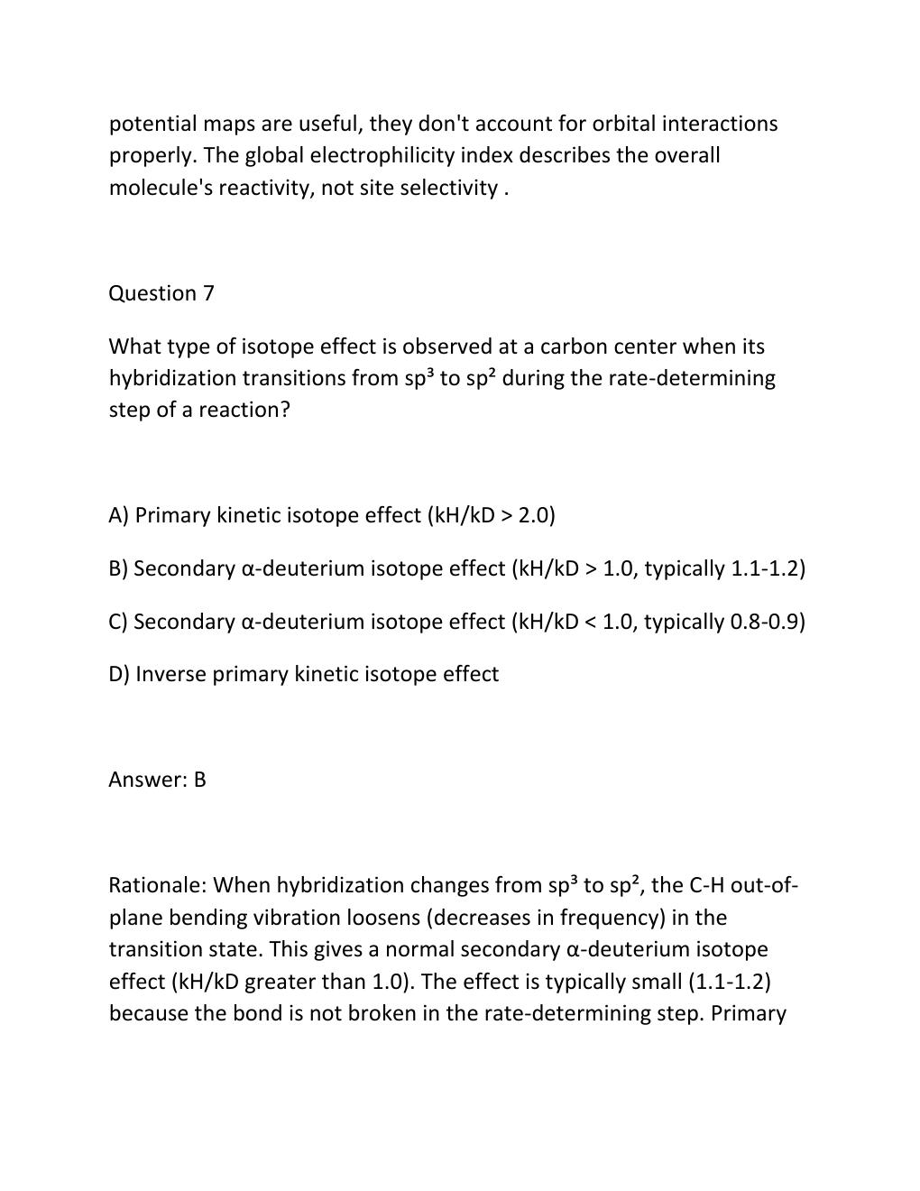 Preview page 7 of COMPLETE TEST BANK Advanced Organic Chemistry Part A Structure and Mechanisms