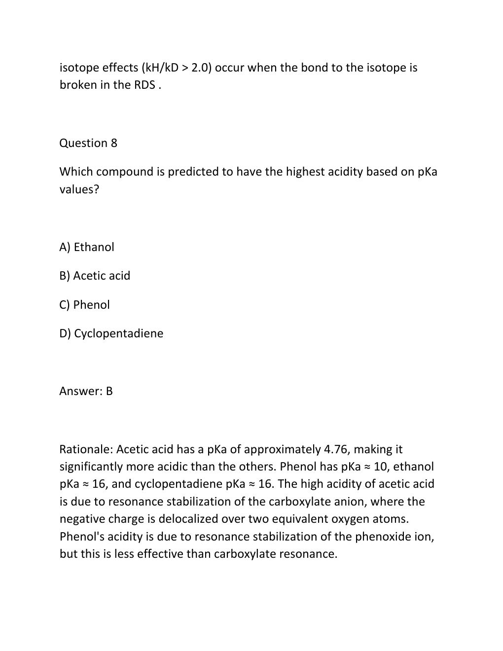 Preview page 8 of COMPLETE TEST BANK Advanced Organic Chemistry Part A Structure and Mechanisms