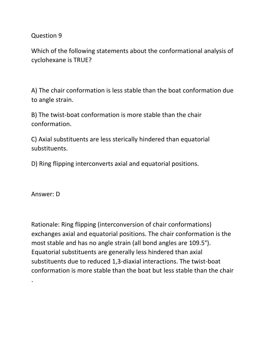 Preview page 9 of COMPLETE TEST BANK Advanced Organic Chemistry Part A Structure and Mechanisms