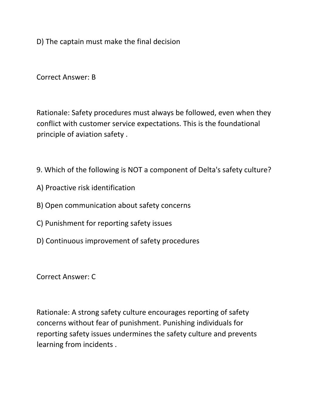 Preview page 6 of Delta Flight Attendant Final Training Exam Complete 300-Question Practice Test Bank  2026,.......