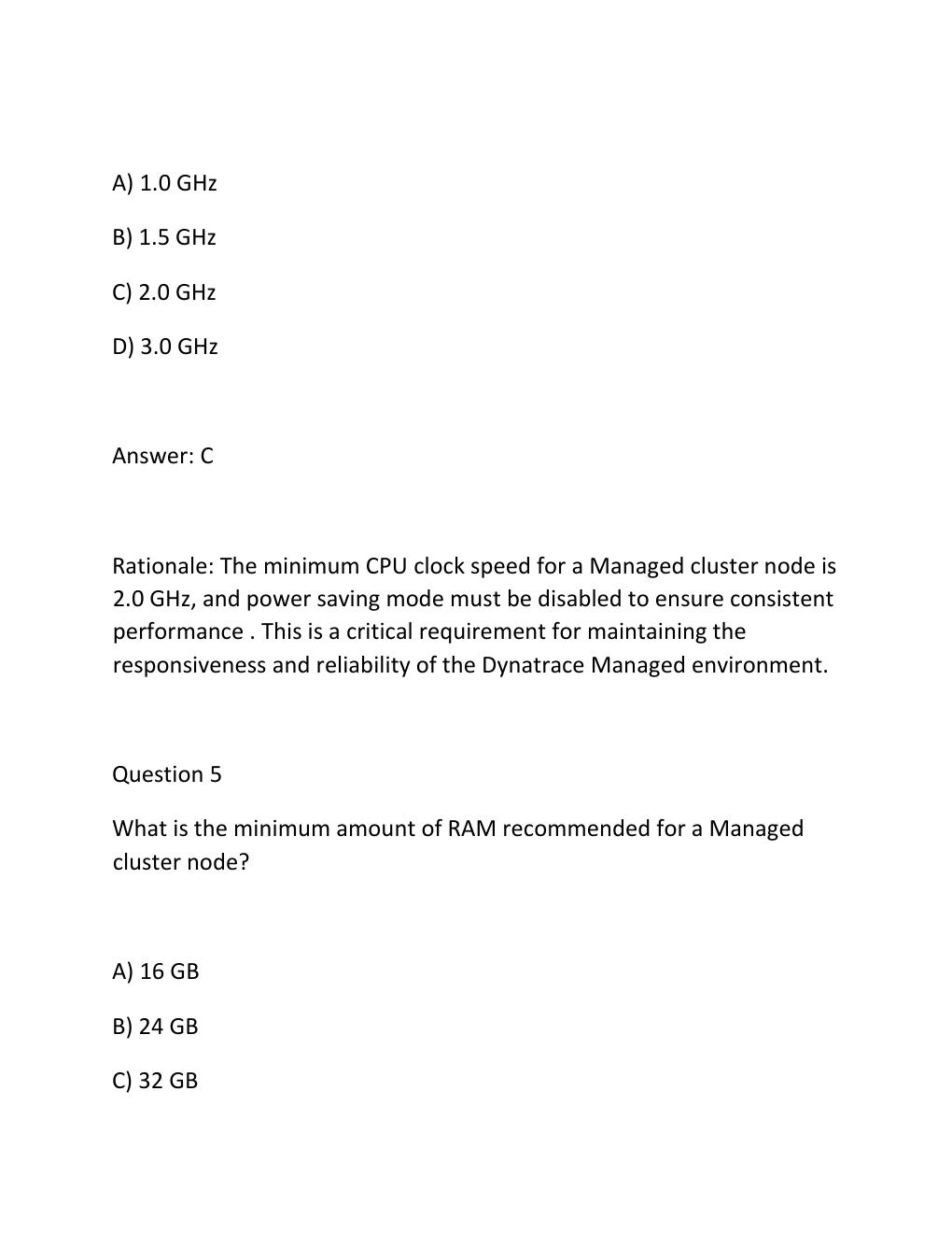 Preview page 4 of DYNATRACE PROFESSIONAL CERTIFICATION WRITTEN EXAM Complete Practice Test Bank  2026