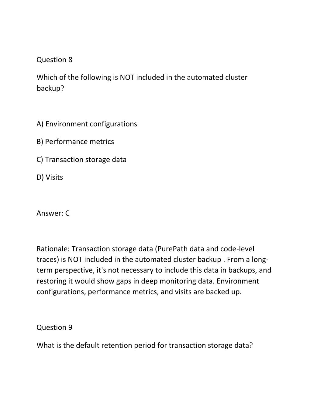 Preview page 7 of DYNATRACE PROFESSIONAL CERTIFICATION WRITTEN EXAM Complete Practice Test Bank  2026